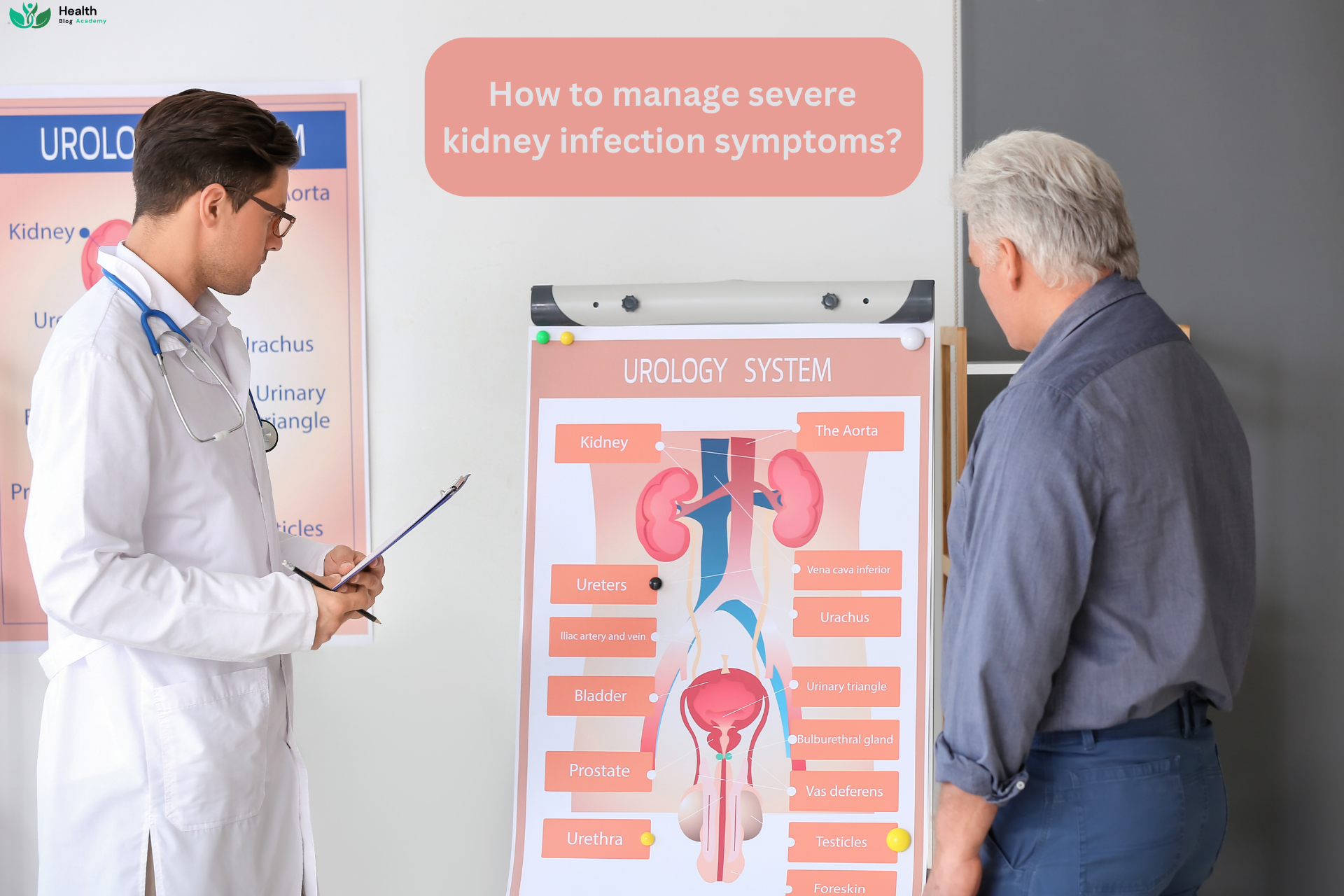 How to manage severe kidney infection symptoms?